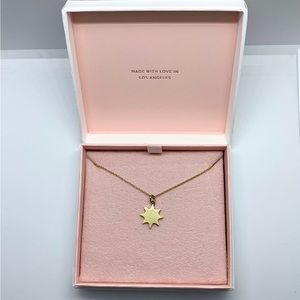 Jennifer Meyer Mini Sun Necklace in Yellow Gold 18k